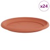 Plateau à fleurs rond 24 pcs Rouge brique Ø 27 x 2,5 cm 514239514239