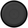 Plateau à fleurs rond 24 pcs Noir Ø 15,5 x 2 cm Plastique 514241514241