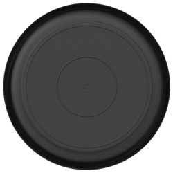 Plateau à fleurs rond 24 pcs Noir Ø 17,5 x 2 cm Plastique 514242514242