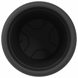 Pot à fleurs rond 24 pcs Noir Ø 30 x 25 cm Plastique 514243514243