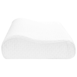 Coussin de sommeil Uni Blanc 57 x 37 x 11,5 cm 514250514250