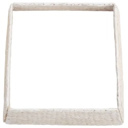 Collier de sapin de Noël Blanc 70 x 70 x 28 cm Jacinthe d'eau 514253514253