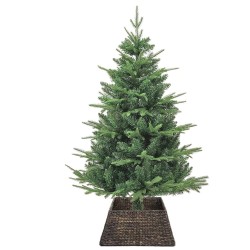Collier de sapin de Noël Noir 60 x 60 x 28 cm Jacinthe d'eau 514256514256