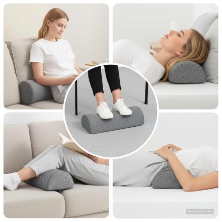 Coussin pour les jambes Géométrique Gris 52 x 20 x 11 cm 514276514276