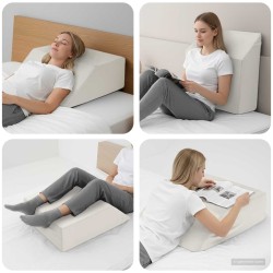 Coussin pour les jambes Uni Blanc 63 x 52 x 19,5 cm Mousse PU 514280514280
