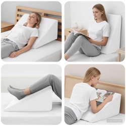 Coussin pour les jambes Uni Blanc 60 x 50 x 30 cm 514283514283