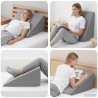 Coussin pour les jambes Uni Gris 60 x 50 x 30 cm 514284514284