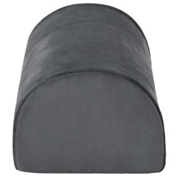 Coussin de repose-pieds Uni Gris 42 x 18 x 13 cm Mousse PU 514285514285