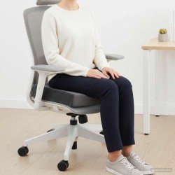 Coussin d’assise Gris 40 x 40 x 10 cm Mousse PU 514287514287