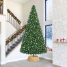Collier de sapin de Noël Marron 90 x 90 x 28 cm Jacinthe d'eau 514291514291