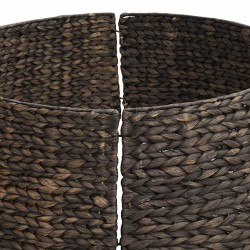 Collier de sapin de Noël Noir 105 x 105 x 28 cm Jacinthe d'eau 514292514292
