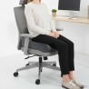Coussin d’assise Uni Gris 40 x 40 x 13 cm Mousse PU 514294514294