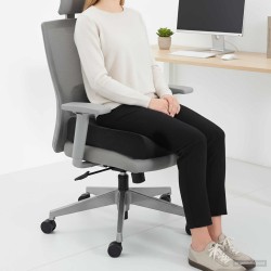 Coussin d’assise Uni Noir 40 x 40 x 13 cm Mousse PU 514299514299