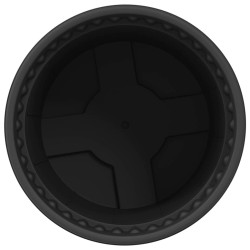 Pot à fleurs rond 24 pcs Noir Ø 15 x 12 cm Plastique 514301514301