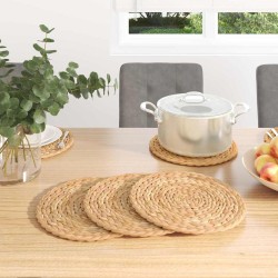 Nappes rondes en osier 10 pcs Naturel Ø 30 cm Jacinthe d'eau 514316514316