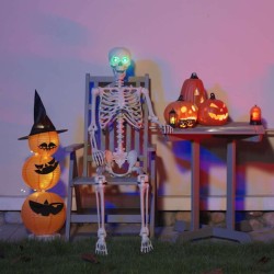 Squelette d'Halloween Blanc 155 x 38.5 cm Plastique 514329514329