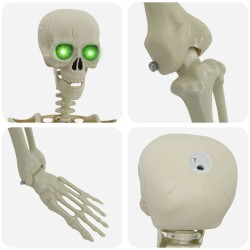 Squelette d'Halloween Blanc 155 x 38.5 cm Plastique 514329514329