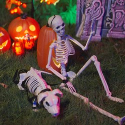 Squelette de décoration Halloween 2 pcs Blanc Polypropylène 514331514331