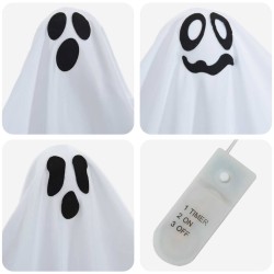 Fantôme Suspendu Halloween 3 pcs Blanc 52 x 62 cm Polyester 514335514335