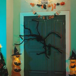 Décoration Araignée Halloween 3 pcs Noir 150 cm 514339514339