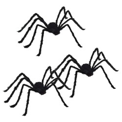 Décoration Araignée Halloween 3 pcs Noir 150 cm 514339514339