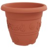 Pot à fleurs rond 24 pcs Rouge brique Ø 39 x 32 cm Plastique 514355514355