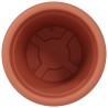 Pot à fleurs rond 6 pcs Rouge brique Ø 34 x 28 cm Plastique 514357514357