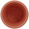 Pot à fleurs rond 6 pcs Rouge brique Ø 22 x 18 cm Plastique 514367514367