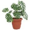 Pot à fleurs rond 24 pcs Rouge brique Ø 34 x 28 cm Plastique 514371514371