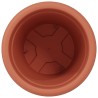 Pot à fleurs rond 24 pcs Rouge brique Ø 30 x 25 cm Plastique 514372514372