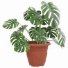 Pot à fleurs rond 24 pcs Rouge brique Ø 22 x 18 cm Plastique 514374514374