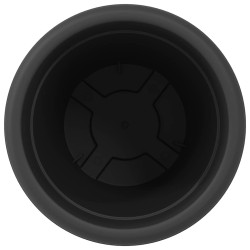 Pot à fleurs rond 6 pcs Noir Ø 39 x 32 cm Plastique 514375514375