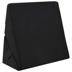 Coussin en coin Noir 55 x 55 x 26 cm Mousse à mémoire de forme 514408514408
