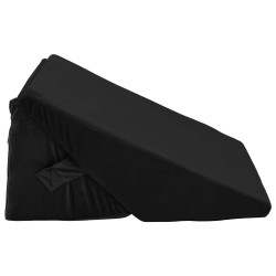 Coussin en coin Noir 55 x 55 x 26 cm Mousse à mémoire de forme 514408514408