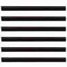 Brosses d'étanchéité pour porte à visser 6 pcs Marron 100 cm 514411514411