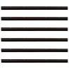 Brosses d'étanchéité pour porte à visser 6 pcs Marron 100 cm 514412514412