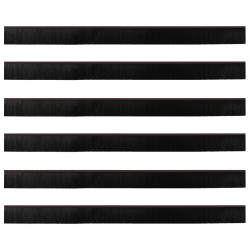 Brosses de porte adhésives 6 pcs Marron 100 cm 514415514415