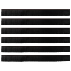 Brosses de porte adhésives 6 pcs Marron 100 cm 514417514417