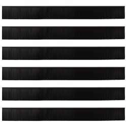 Brosses de porte adhésives 6 pcs Marron 100 cm 514418514418