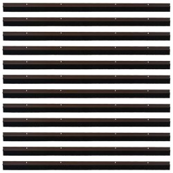 Brosses d'étanchéité pour porte à visser 12 pcs Marron 100 cm 514420514420