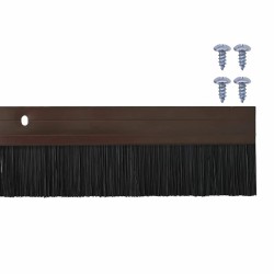 Brosses d'étanchéité pour porte à visser 12 pcs Marron 100 cm 514420514420