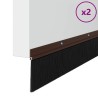 Brosses d'étanchéité pour porte à visser 2 pcs Marron 100 cm 514421514421
