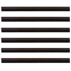 Brosses de porte adhésives 6 pcs Marron 100 cm 514427514427