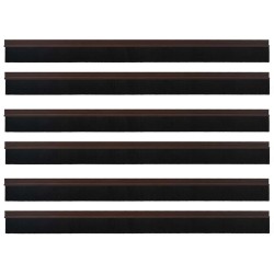 Brosses de porte adhésives 6 pcs Marron 100 cm 514428514428