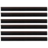Brosses de porte adhésives 6 pcs Marron 100 cm 514428514428