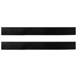 Brosses de porte adhésives 2 pcs Marron 100 cm 514430514430