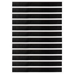 Brosses de porte adhésives 12 pcs Marron 100 cm 514433514433