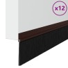 Brosses de porte adhésives 12 pcs Marron 100 cm 514434514434