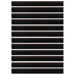 Brosses de porte adhésives 12 pcs Marron 100 cm 514434514434