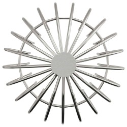 Garde-feuilles de Gouttière 2 pcs Argent 200 mm 514439514439